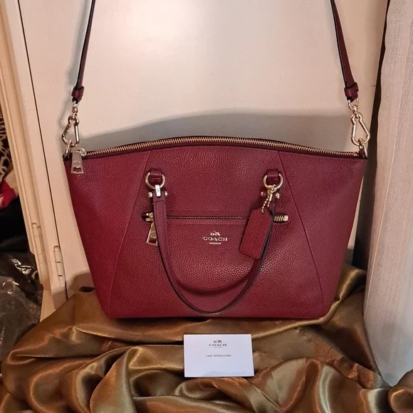 NEW Coach  Prairie Burgundy Satchel and Crossbody Excellent Condition - Picture 2 of 14